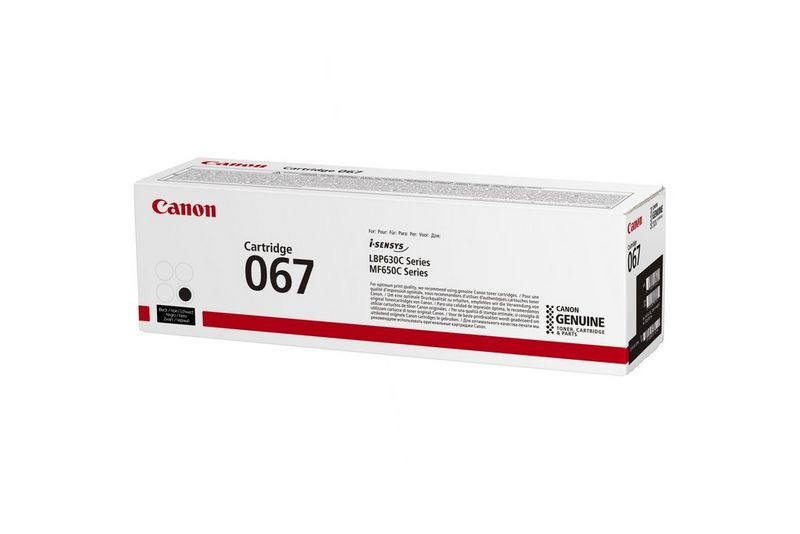 Canon Toner 067 Originale Nero - 1.350 Pagine - Compatibile con i-SENSYS LBP631CW, LBP633CdW, MF651CW, MF655CDW, MF657CDW