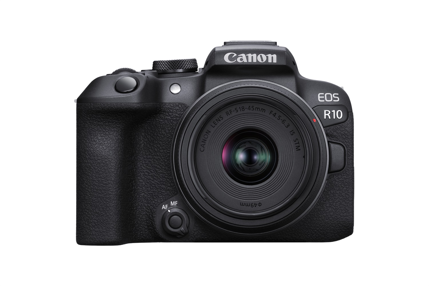 Canon EOS R10 - Fotocamera Mirrorless APS-C 24.2 MP con Obiettivo RF-S 18-45mm f/4.5-6.3 IS STM, Video 4K UHD, Dual Pixel AF II, Wi-Fi e Bluetooth