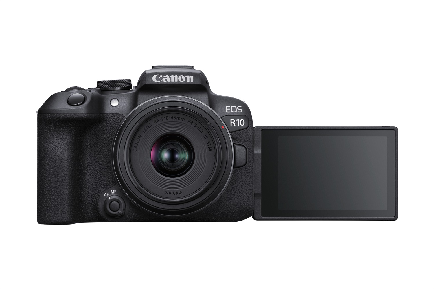 Canon EOS R10 - Fotocamera Mirrorless APS-C 24.2 MP con Obiettivo RF-S 18-45mm f/4.5-6.3 IS STM, Video 4K UHD, Dual Pixel AF II, Wi-Fi e Bluetooth