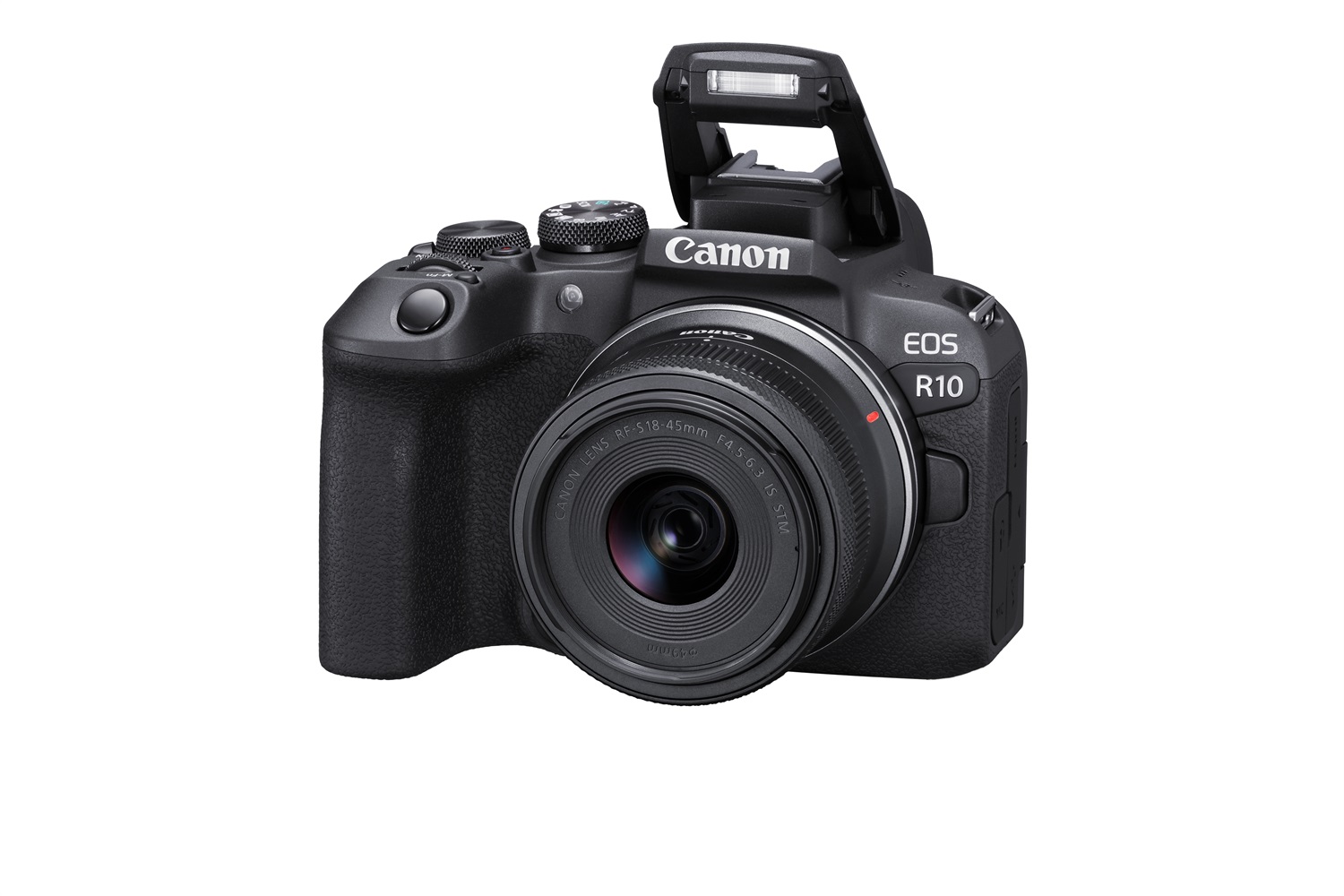 Canon EOS R10 - Fotocamera Mirrorless APS-C 24.2 MP con Obiettivo RF-S 18-45mm f/4.5-6.3 IS STM, Video 4K UHD, Dual Pixel AF II, Wi-Fi e Bluetooth