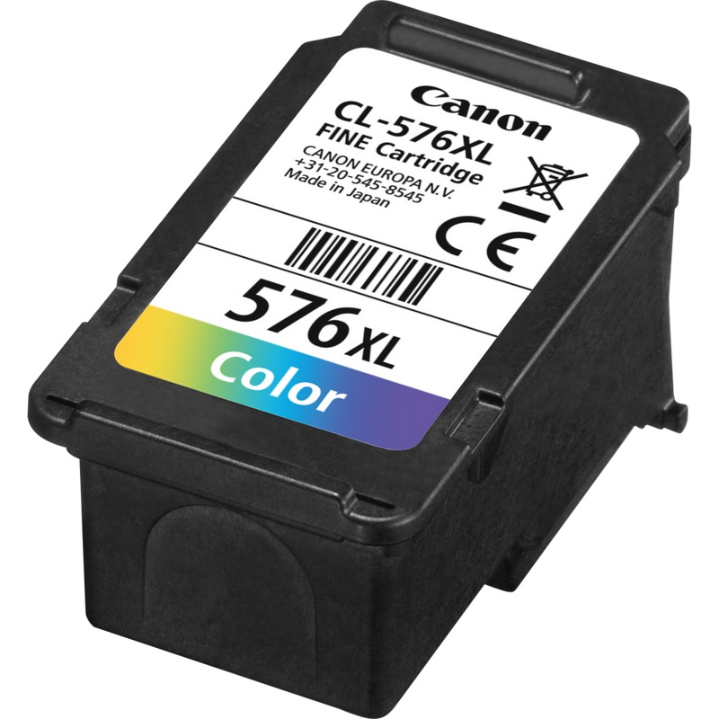 Canon CL-576XL Cartuccia d'Inchiostro Originale Resa Elevata (XL) Magenta, Giallo, Ciano - 12,6 ml, Fino a 300 Pagine, 1 pz