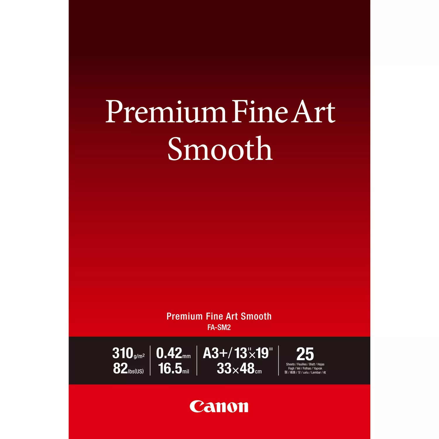 Canon FA-SM2 Carta Fotografica A3 Liscio 310 g/m² - Confezione da 25 Fogli