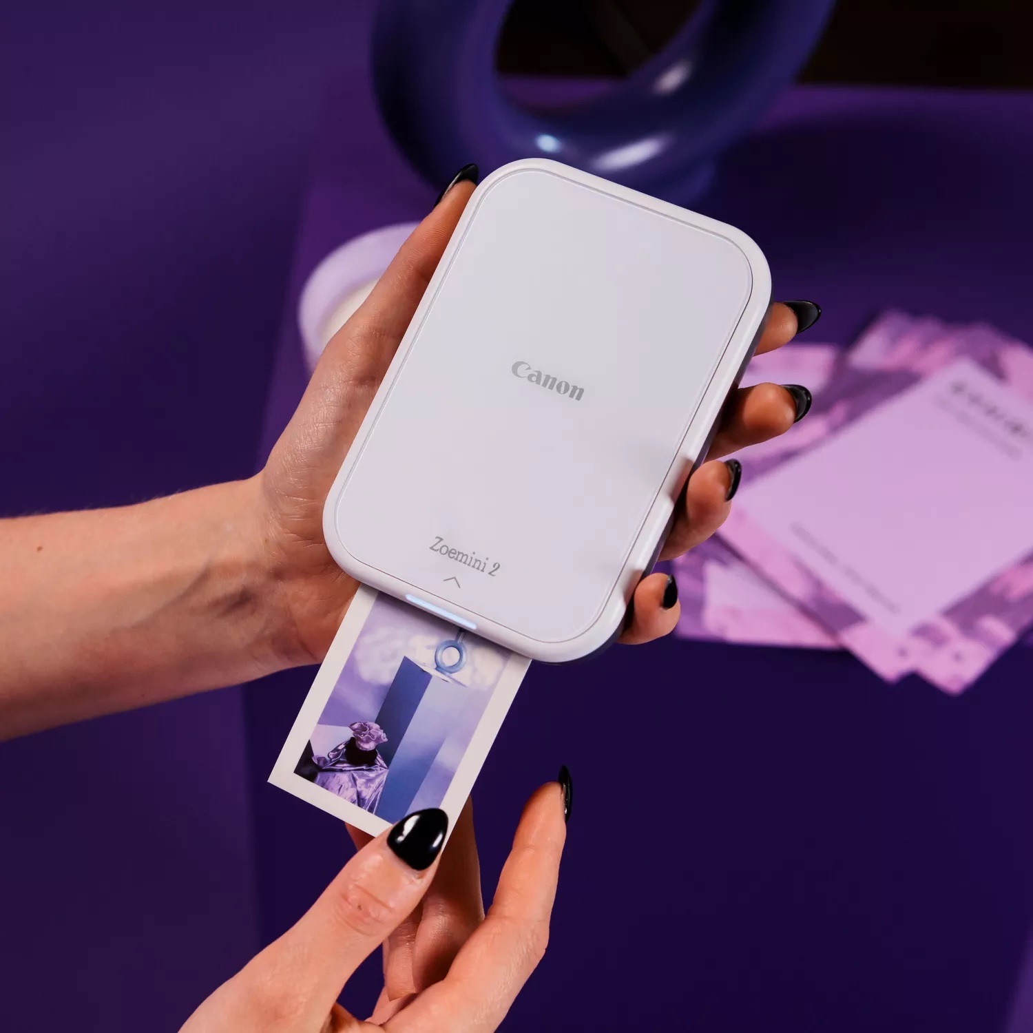 Canon Zoemini 2 - Stampante Fotografica Portatile Bianco Perla, ZINK, 313 x 500 DPI, Stampa 2