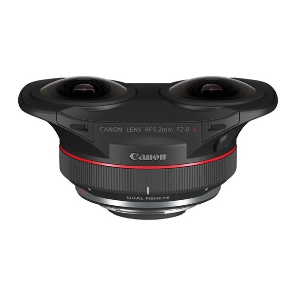 Canon RF 5.2mm F2.8 L Dual Fisheye - Obiettivo Fish-Eye Professionale per Realtà Virtuale con Campo Visivo di 190°