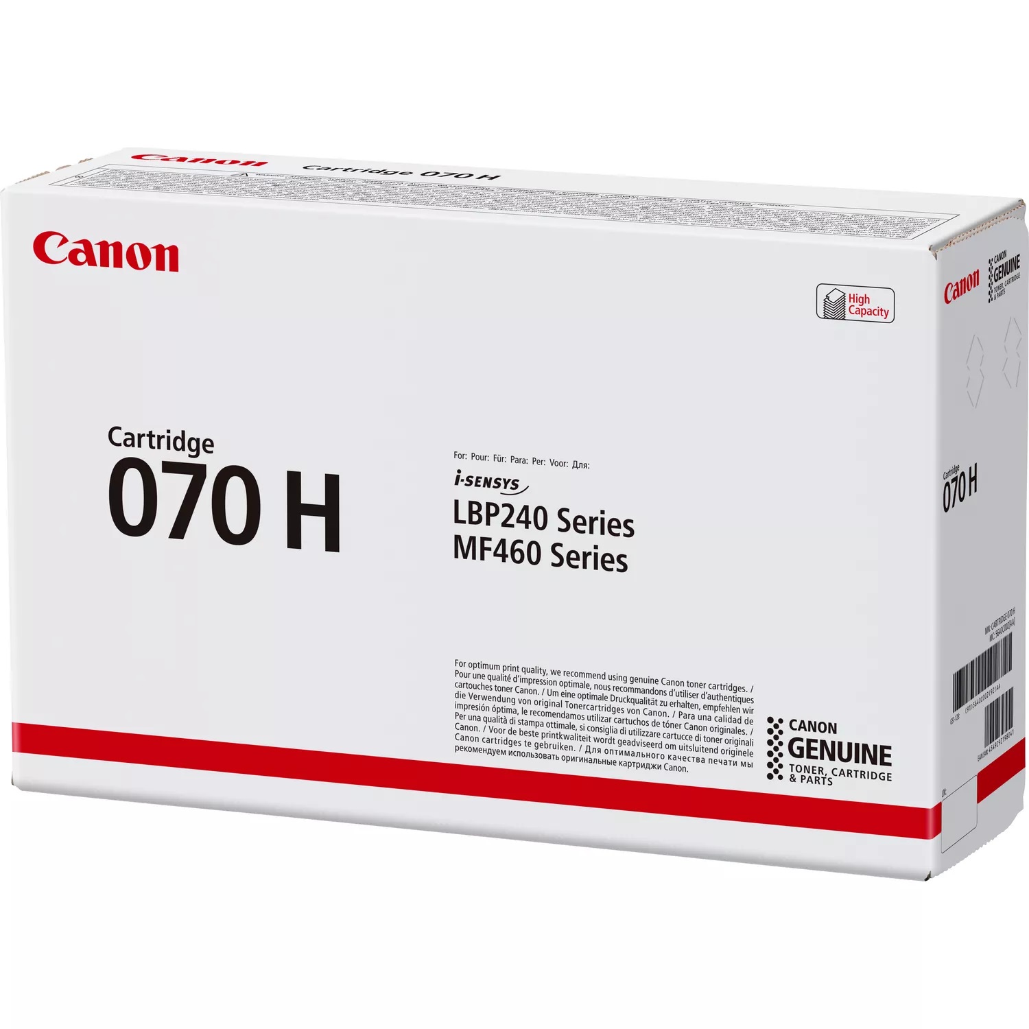 Canon 070H Cartuccia Toner Originale Nero 5640C002 - 10.200 Pagine - Compatibile con i-SENSYS LBP243dw, LBP246dw, MF461dw, MF463dw, MF465dw