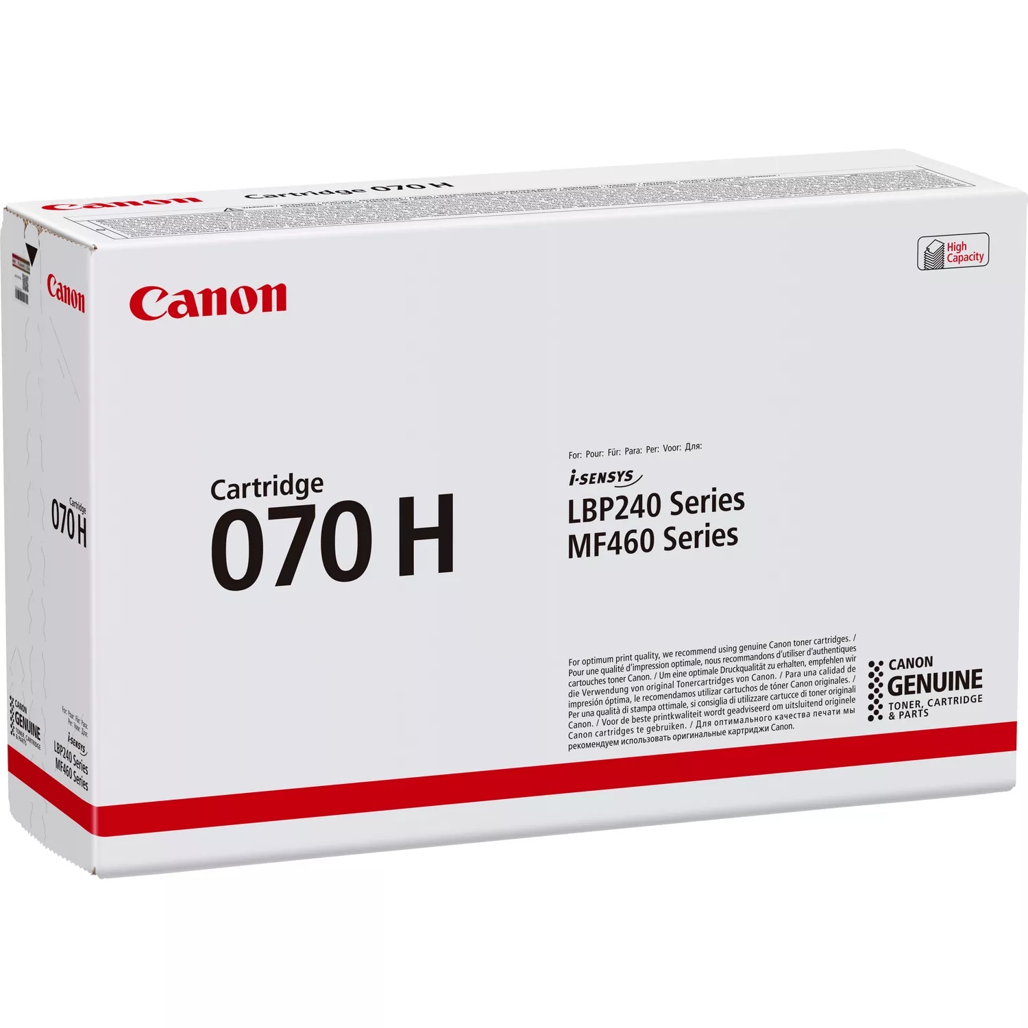 Canon 070H Cartuccia Toner Originale Nero 5640C002 - 10.200 Pagine - Compatibile con i-SENSYS LBP243dw, LBP246dw, MF461dw, MF463dw, MF465dw