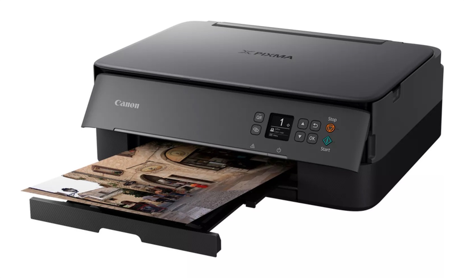 Canon PIXMA TS5350i - Stampante Multifunzione Ad Inchiostro A4, 4800 x 1200 DPI, Wi-Fi, Copia e Scansione a Colori, LCD 3.7 cm