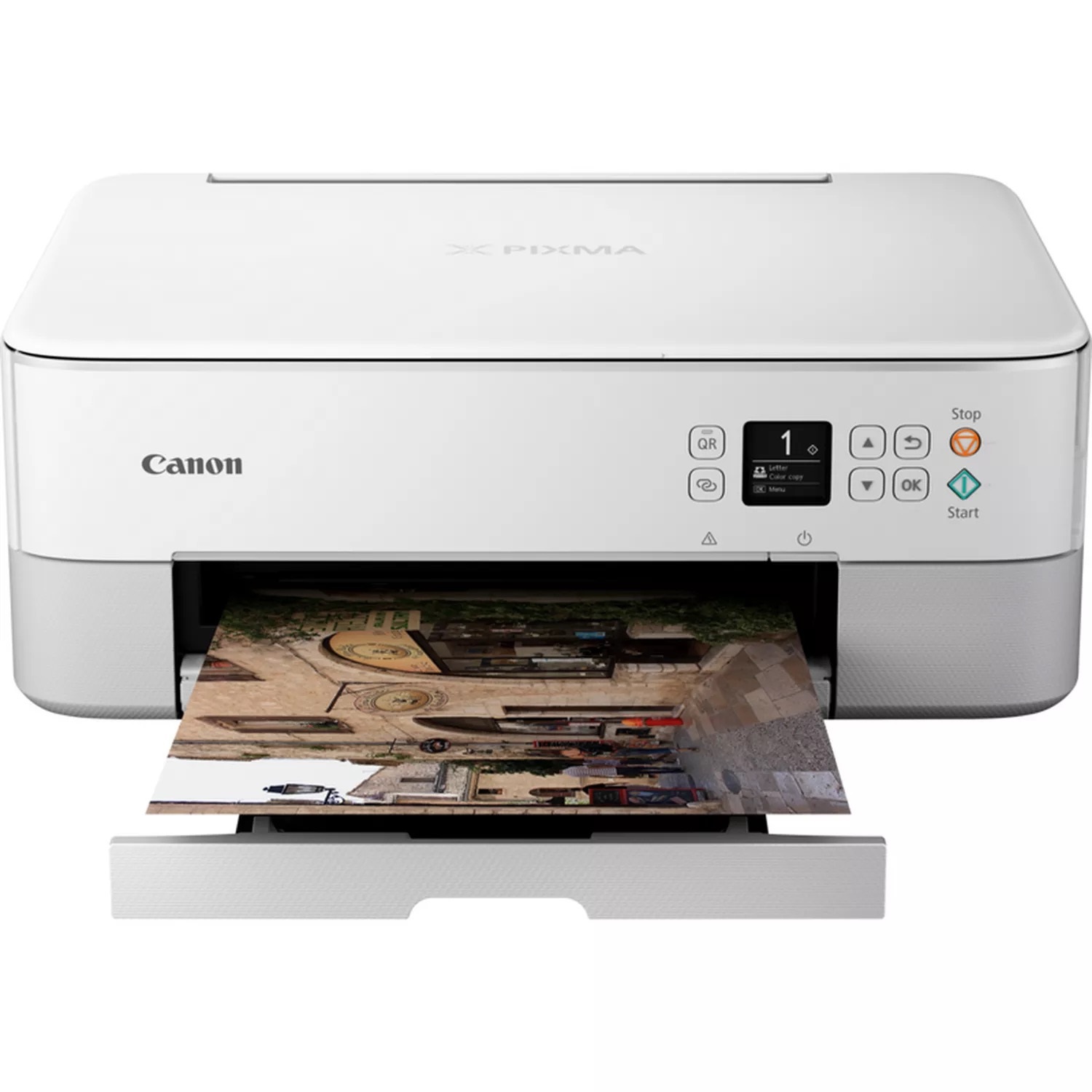 Canon PIXMA TS5351i - Stampante Multifunzione Inkjet A4 3 in 1, Wi-Fi, 4800 x 1200 DPI, 13 ipm, Bianco