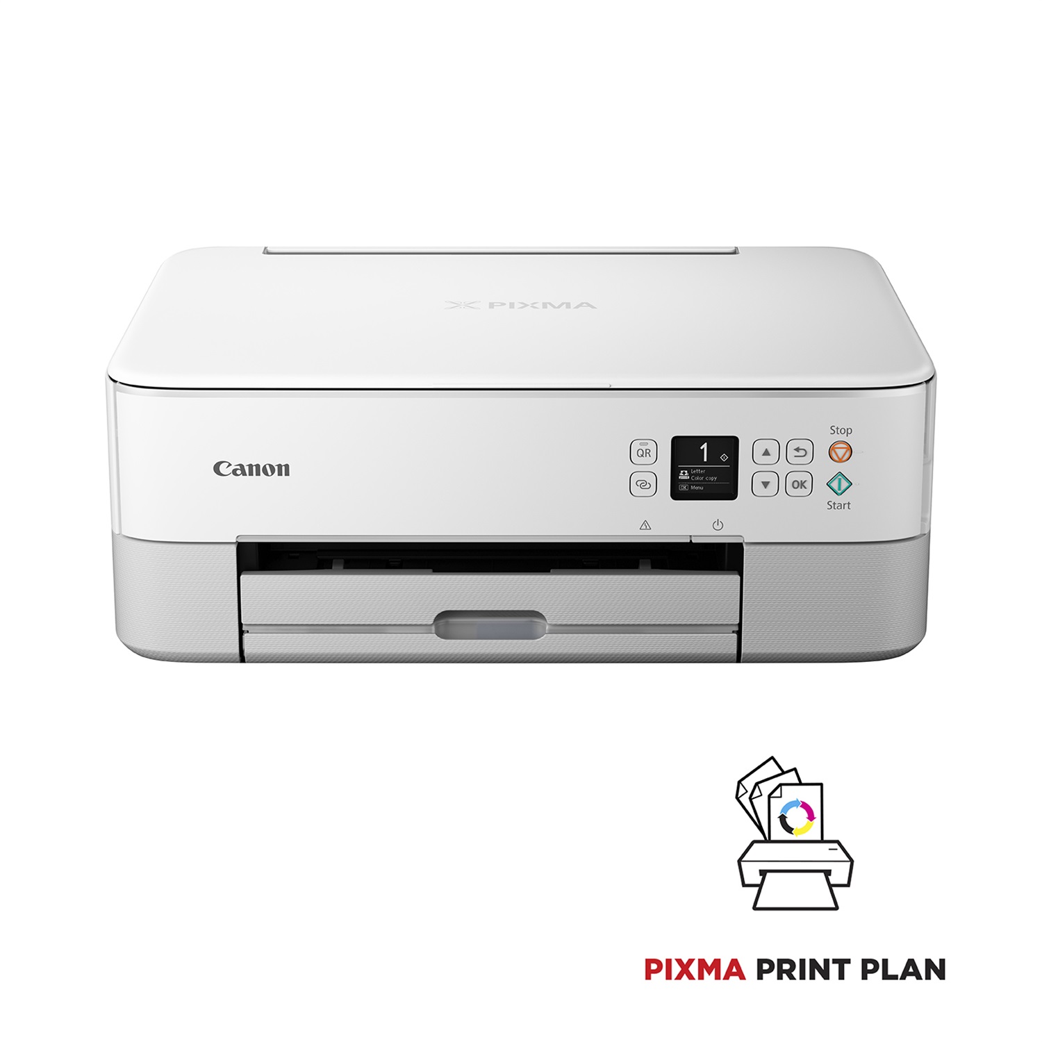 Canon PIXMA TS5351i - Stampante Multifunzione Inkjet A4 3 in 1, Wi-Fi, 4800 x 1200 DPI, 13 ipm, Bianco
