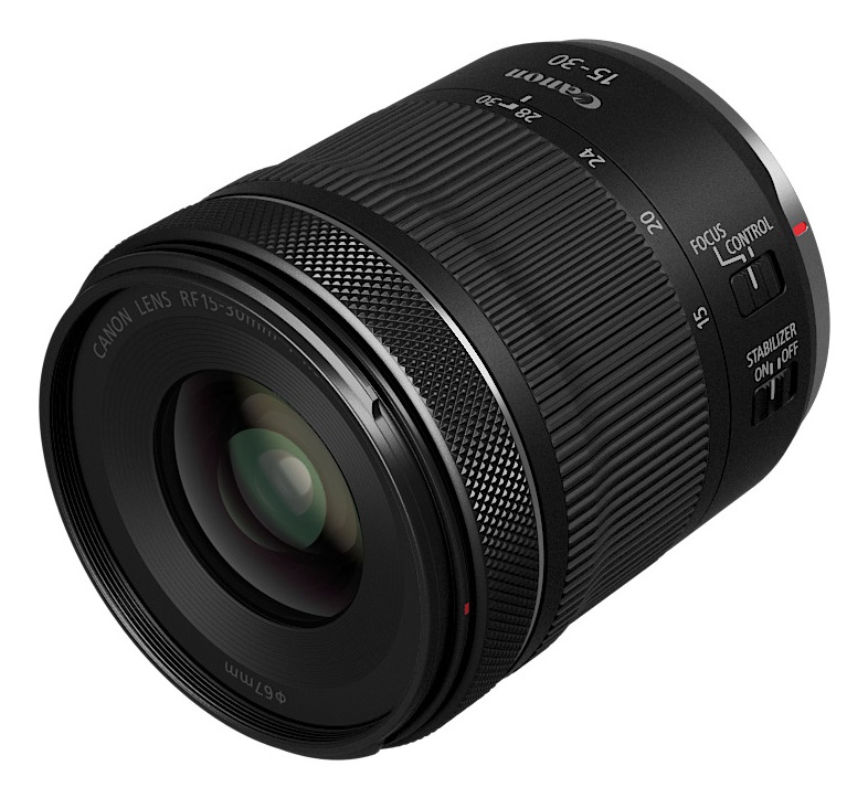Canon RF 15-30mm F4.5-6.3 IS STM - Obiettivo Ultra-Grandangolare con Stabilizzazione Ottica, Autofocus STM, Compatibile FF e APS-C, Colore Nero