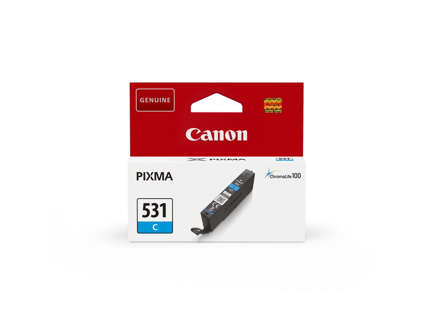 Canon 6119C001 Cartuccia d'Inchiostro Originale Ciano CLI-531C - 515 Pagine - Compatibile con Pixma TS8750/TS8751