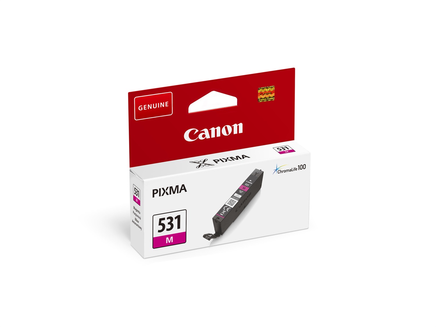 Canon 6120C001 Cartuccia d'inchiostro Originale Magenta - CLI-531M, 475 pagine, Compatibile con PIXMA TS8750 e TS8751