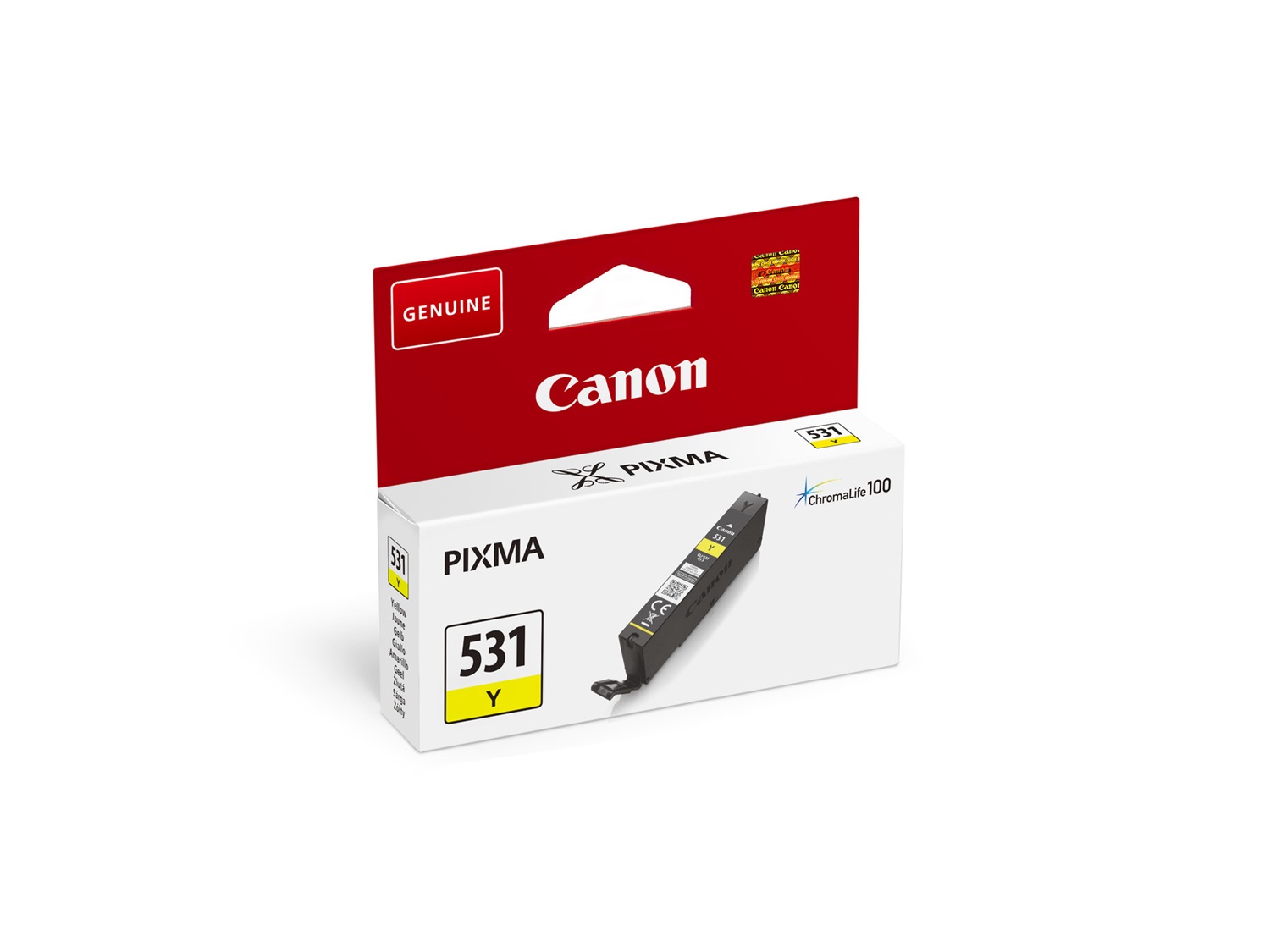 Canon 6121C001 Cartuccia d'Inchiostro Originale Giallo - 8.2ml, 515 Pagine, Compatibile con PIXMA TS8750 e TS8751