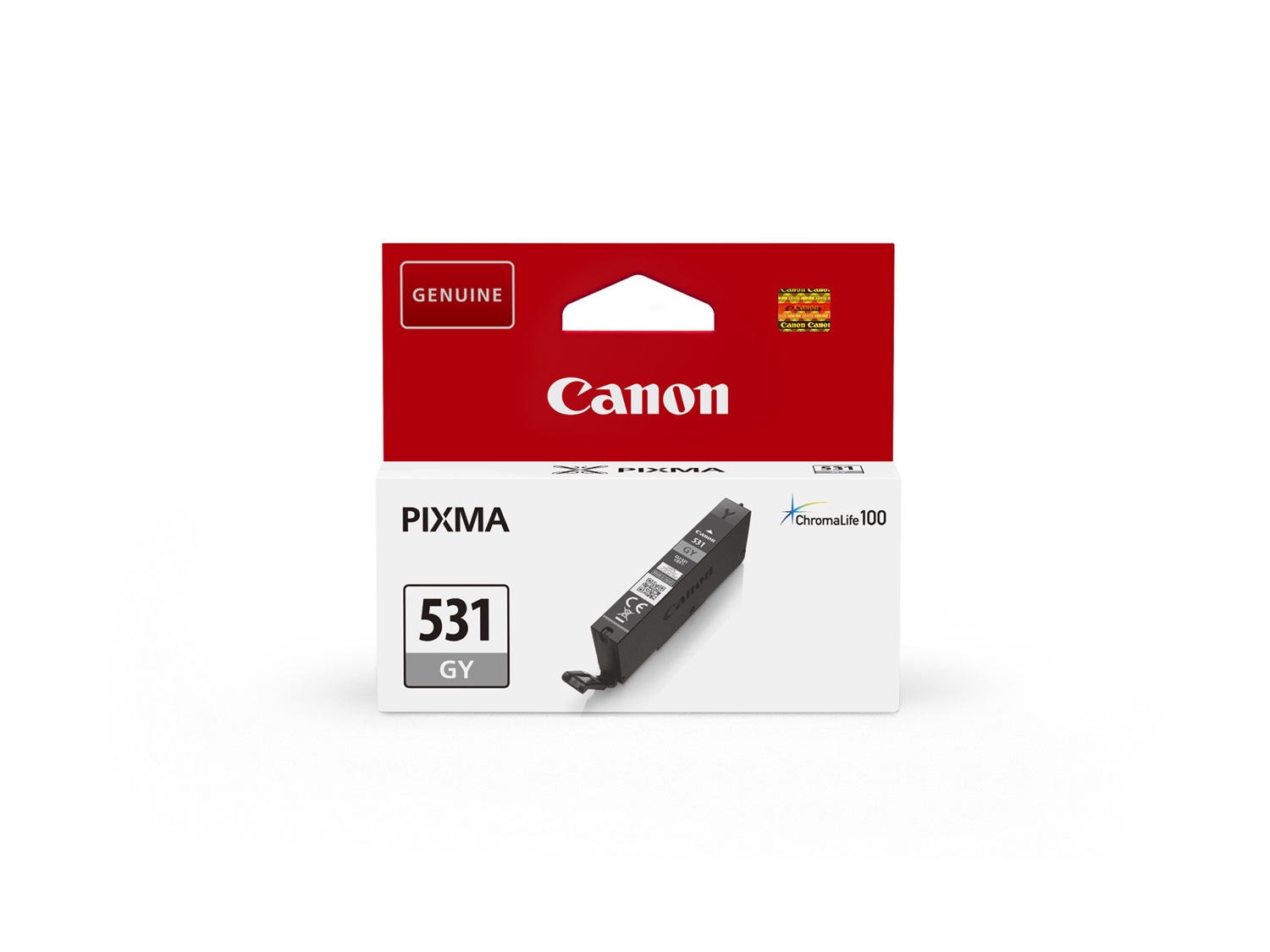 Canon Cartuccia d'inchiostro Originale Grigio 6122C001 CLI-531GY - 1 pz, ~400 pagine, compatibile con Pixma TS8750 e TS8751