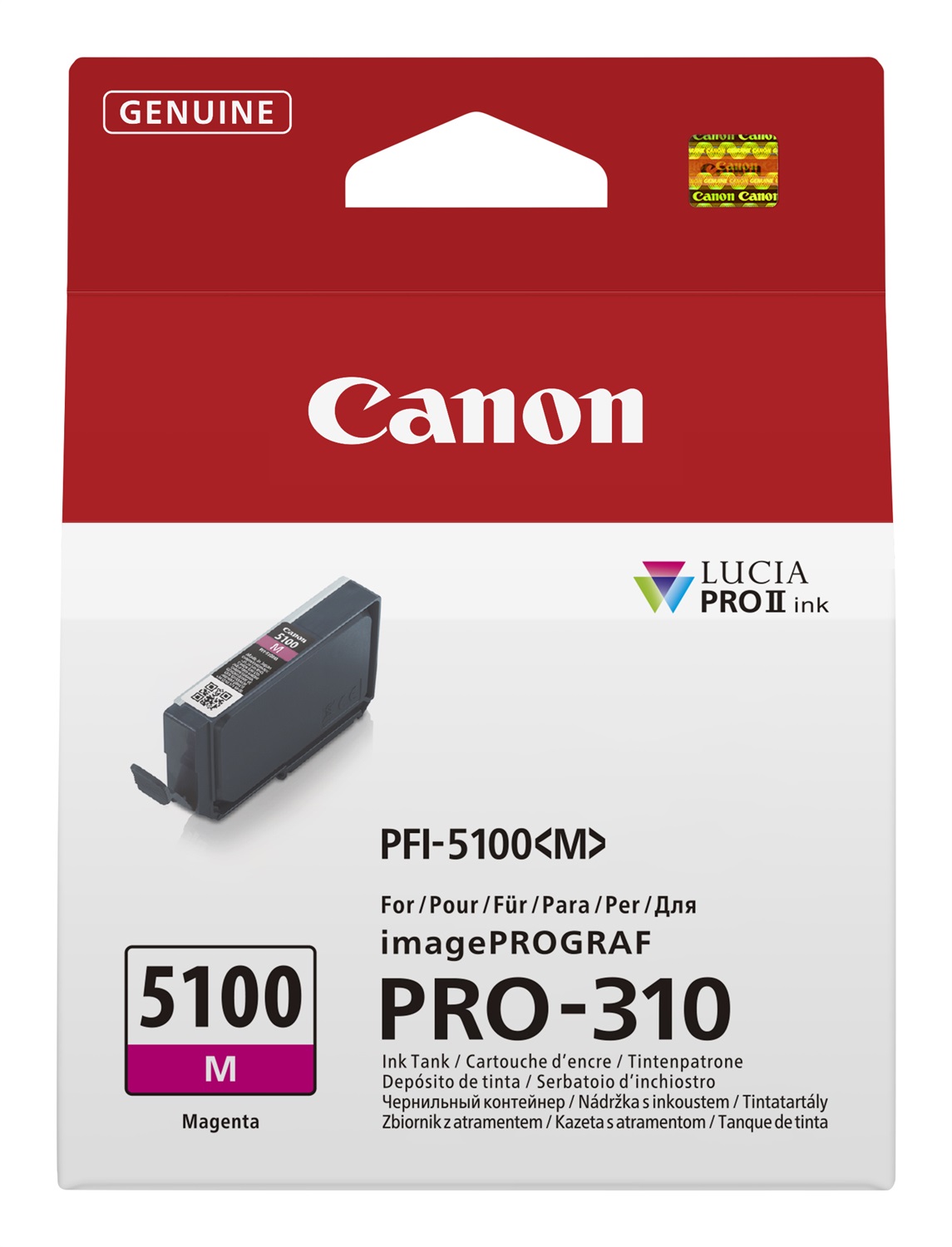 Canon PFI-5100 M Cartuccia d'Inchiostro Magenta Originale 14ml - 1 pz