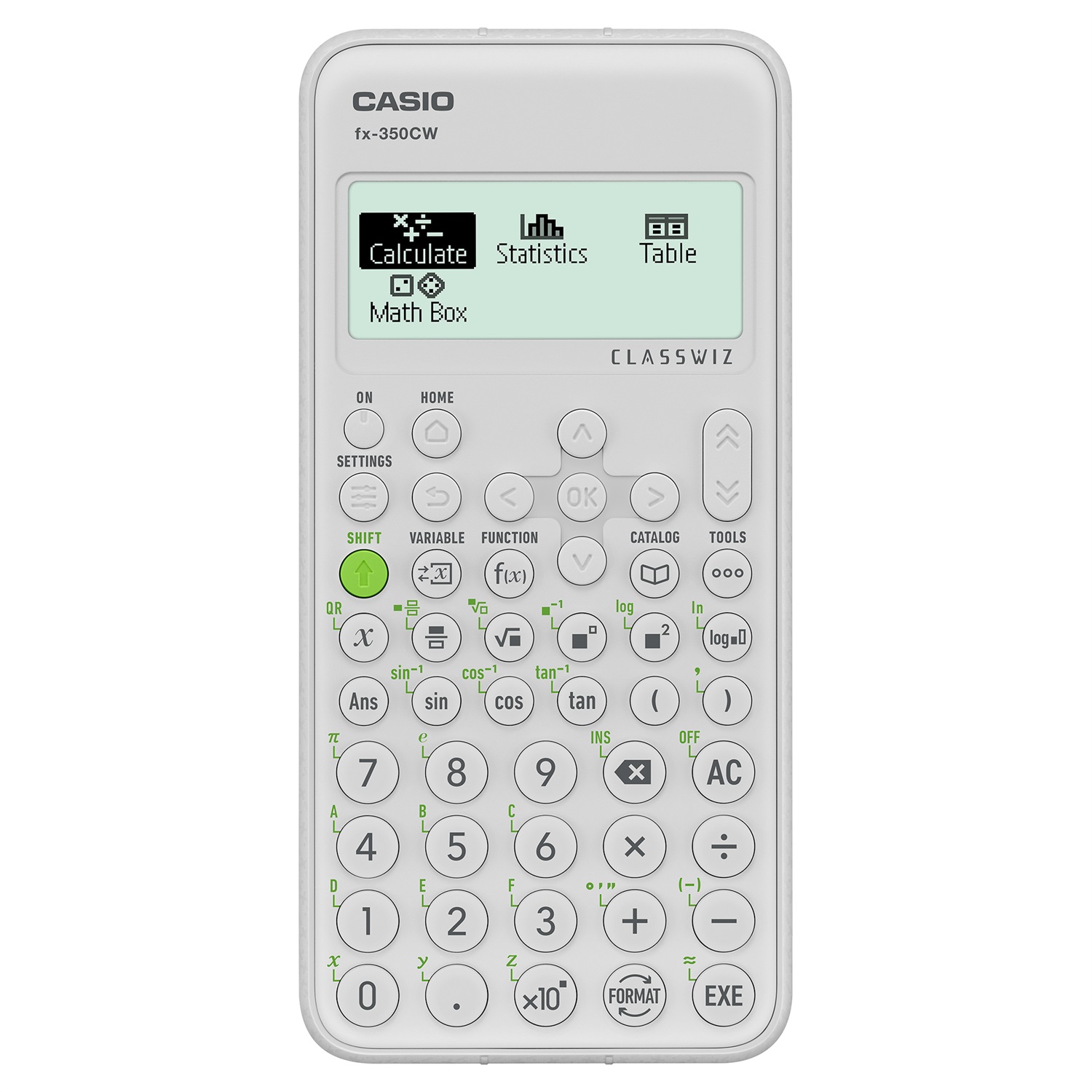 Casio FX-350CW Calcolatrice Scientifica con Display LCD HD, Oltre 290 Funzioni e Funzione QR CODE