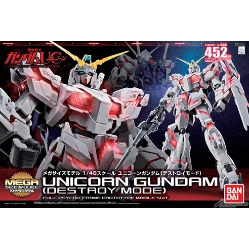 Bandai Spirits Mega Size 1/48 RX-0 Unicorn Gundam [Destroy Mode] - Alta Qualità, Design Flessibile, 43,2 cm