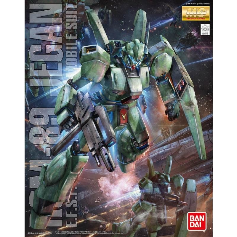 Bandai MG Jegan 1/100 - Model Kit in Plastica, Montaggio Senza Colla, Dettagli Curati