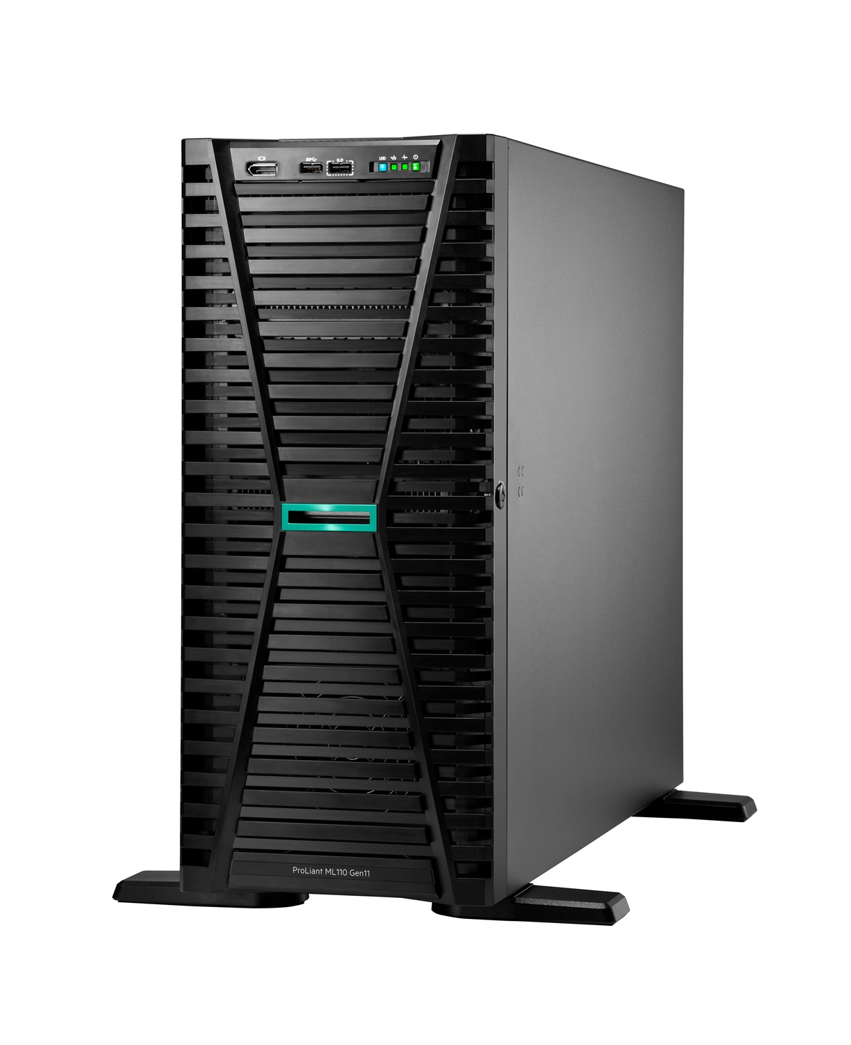 HPE ProLiant ML110 Gen11 - Server Tower 12-core Intel® Xeon® Silver 4510 2,4 GHz, 64 GB DDR5-SDRAM, 960 GB, 8x2.5 SFF, 2x480GB SSD, 2x1000W RPS