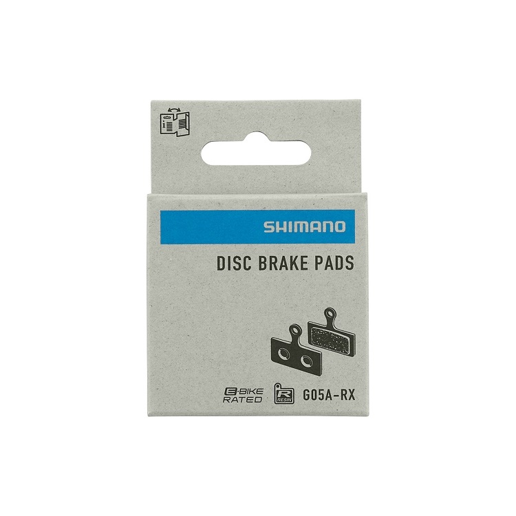 Shimano Pastiglie Freno Resina G05A-RX - Compatibili con freni XTR/XT/SLX/Deore, alta potenza di frenata e resistenza all'usura migliorata