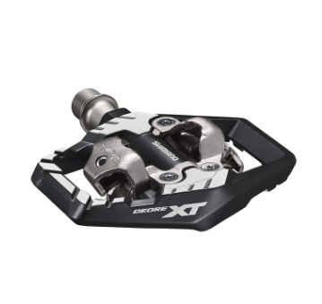 Shimano PD-M8120 Pedali SPD per Bicicletta MTB - Nero, Rigidità e Stabilità Migliorate, Ampia Area di Contatto