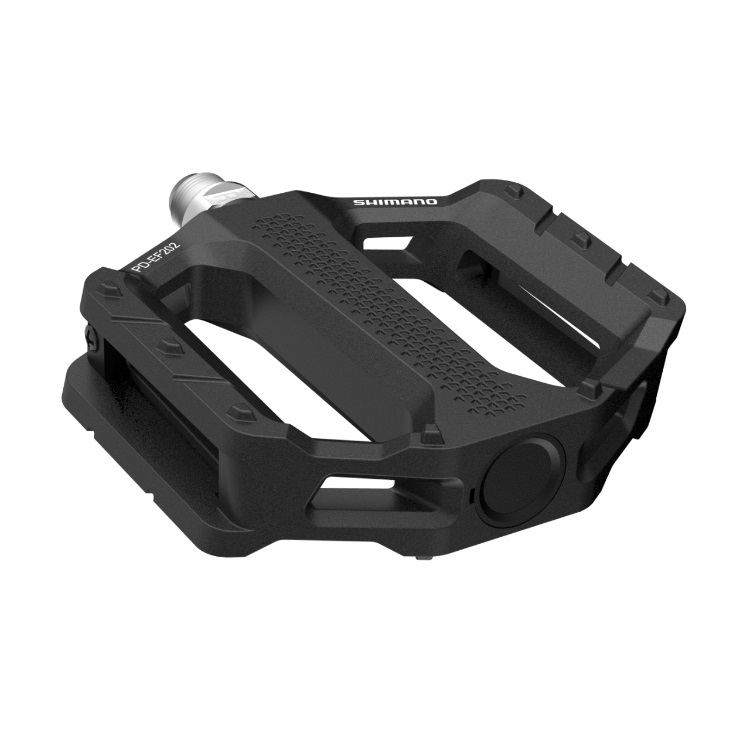 Shimano PD-EF202 Pedali MTB Flat in Alluminio Nero - Design Moderno e Facile da Pulire