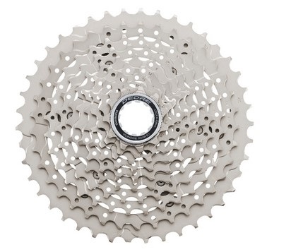 Shimano DEORE M4100 Cassetta Pignoni 10V 11-46 Nero/Argento - Resistente e Affidabile