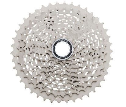Shimano Deore CS-M4100 Cassetta Pignoni 10v 11-42 - Tecnologia Hyperglide, Acciaio Alta Resistenza
