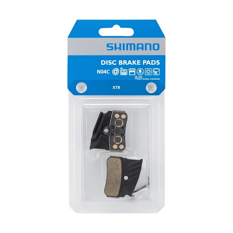 Shimano N04C Pastiglie Freno a Disco in Metallo per BR-M9120/M8120/M7120 con Alette di Raffreddamento