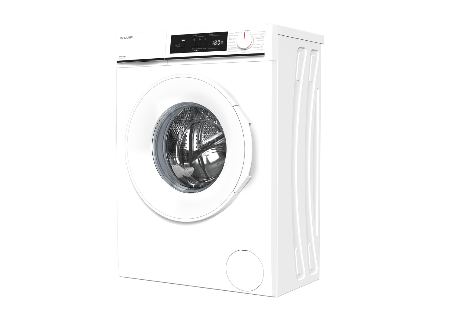 Sharp ES-NFA4101WD Lavatrice Slim 4 kg Caricamento Frontale 1000 Giri/min Classe D 15 Programmi Bianco
