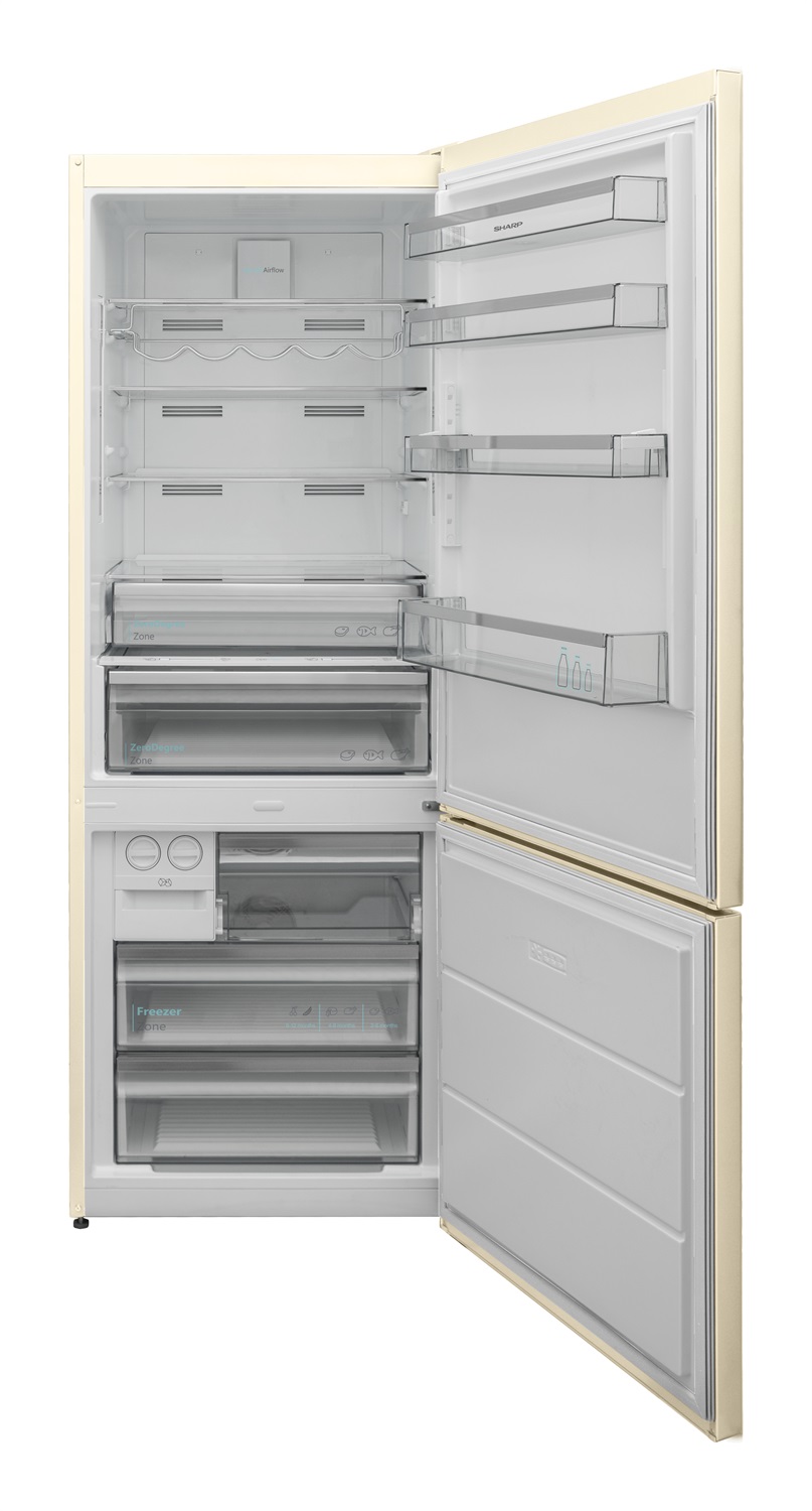 Sharp SJ-NBA34IHXJE Frigorifero Combinato 481 L No Frost Classe E Beige
