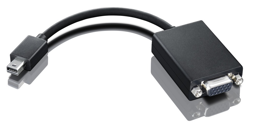 Lenovo 0A36536 Cavo e Adattatore Video VGA (D-Sub) a Mini DisplayPort - Nero