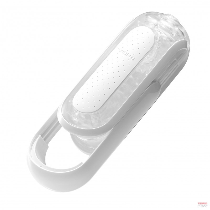 TENGA Flip Zero - Masturbatore Superiore Riutilizzabile, 18 cm, in Elastomero e ABS, Design Trasparente e Bianco