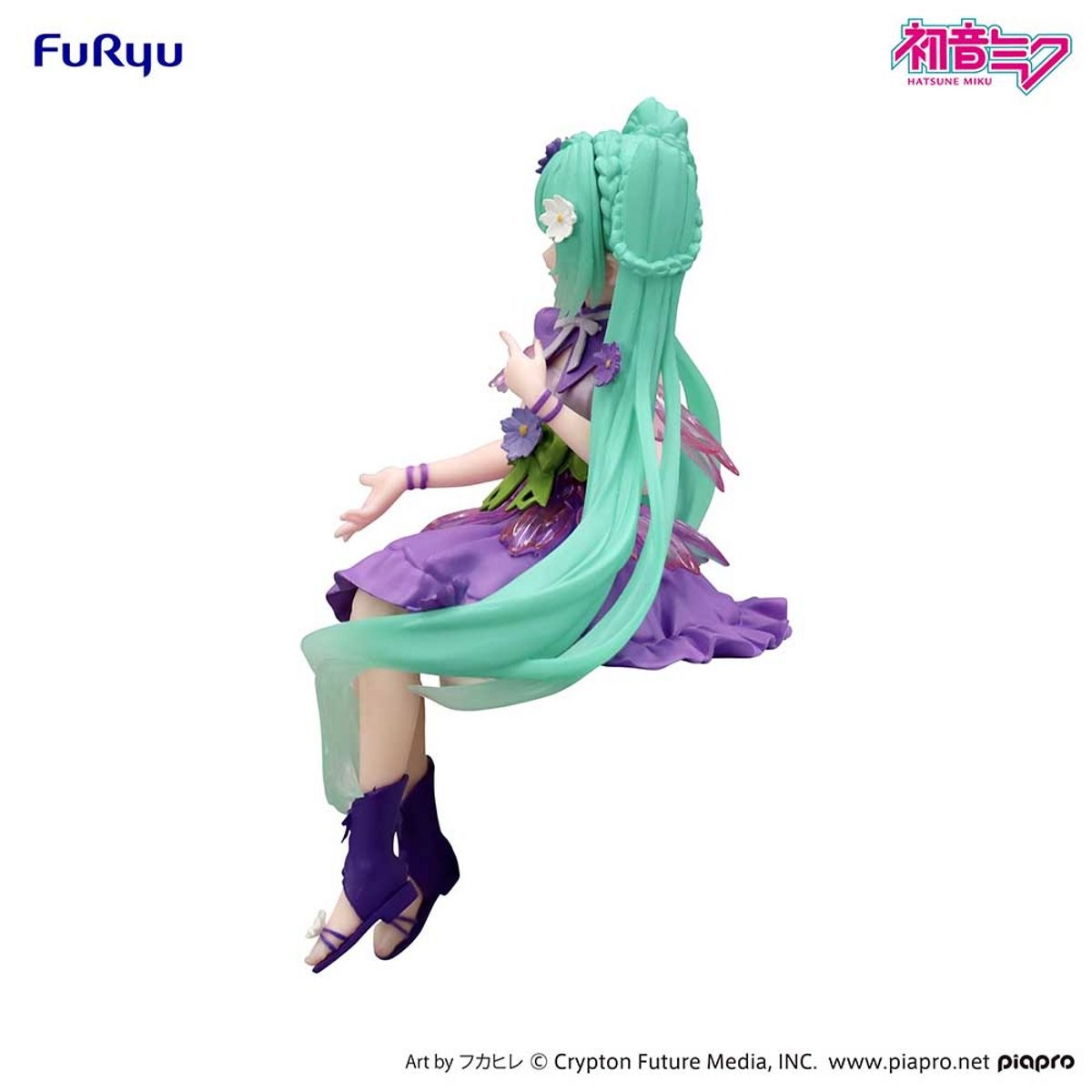 FuRyu Hatsune Miku Flower Fairy Cosmos Figura Noodle Stopper 14 cm Colore Viola