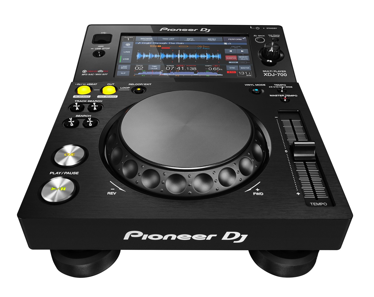 Pioneer DJ XDJ-700 Lettore Multimediale Digitale Compatto con Touchscreen e Display LCD