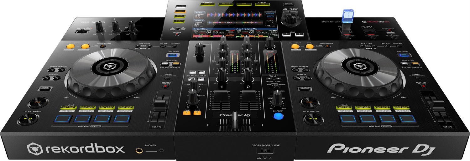 Pioneer DJ XDJ-RR Controller All-in-One 2 Canali per Rekordbox con USB, Microfono XLR e Schermo da 7