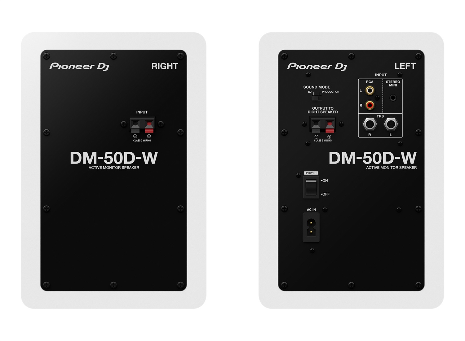 Pioneer DJ DM-50D-W Sistema di monitor da tavolo 5