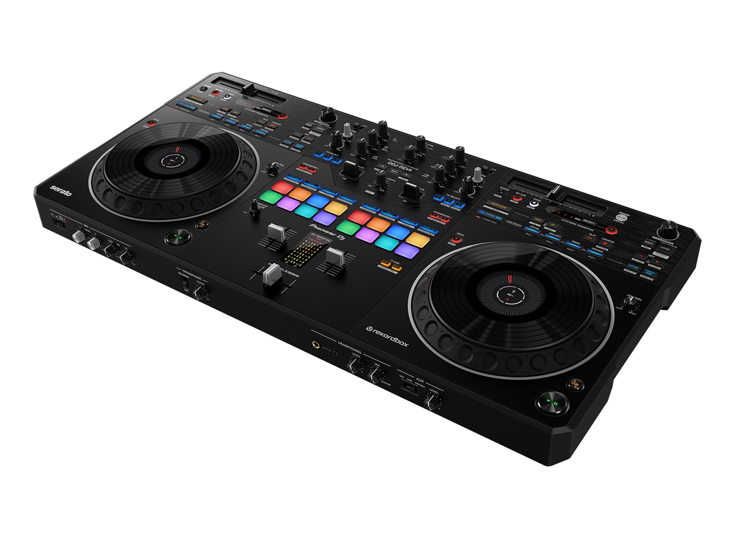 Pioneer DDJ-REV5 Controller DJ 2 Canali con Jog Wheel Ampie e MAGVEL FADER per Serato DJ Pro e rekordbox
