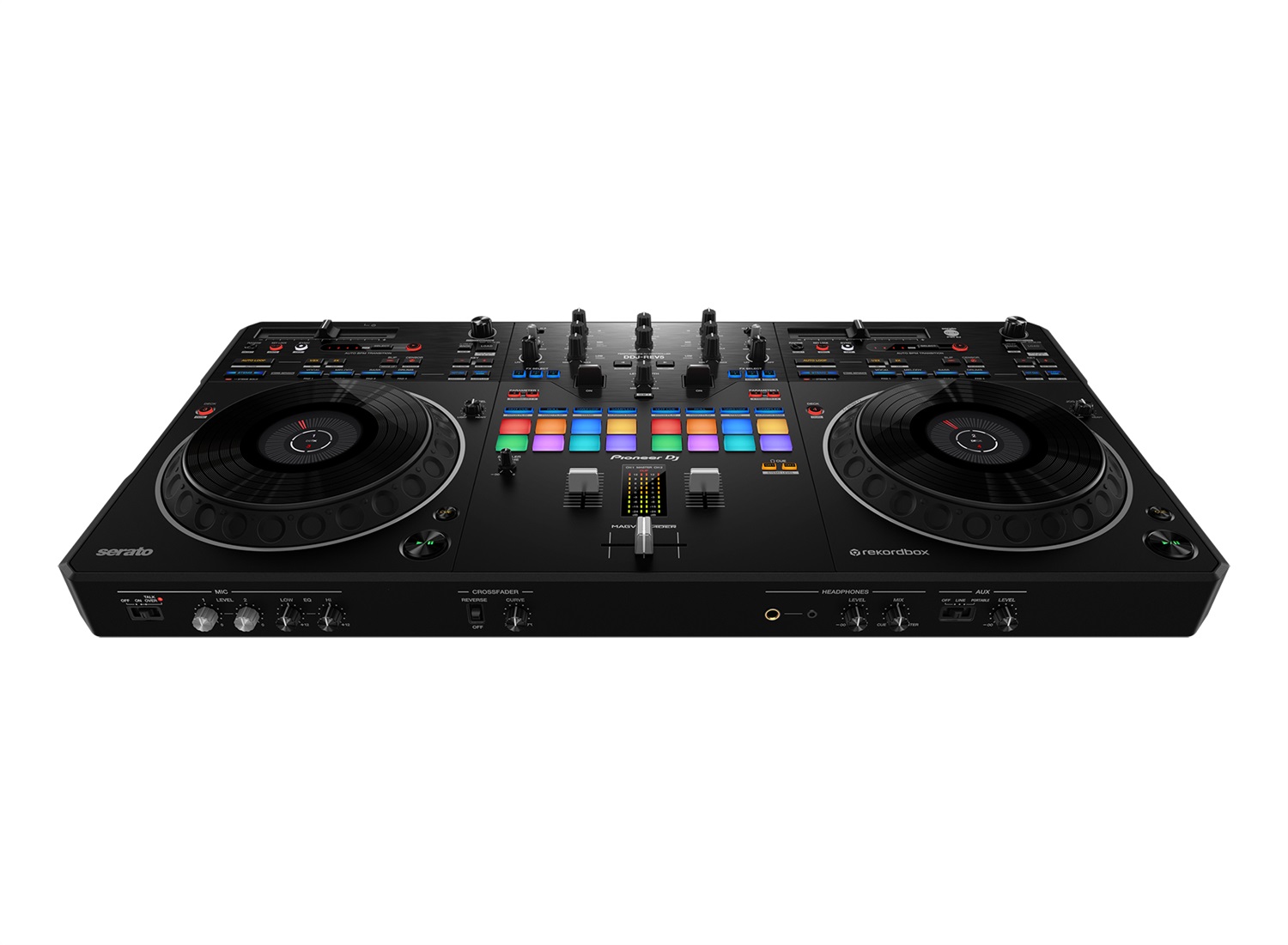 Pioneer DDJ-REV5 Controller DJ 2 Canali con Jog Wheel Ampie e MAGVEL FADER per Serato DJ Pro e rekordbox