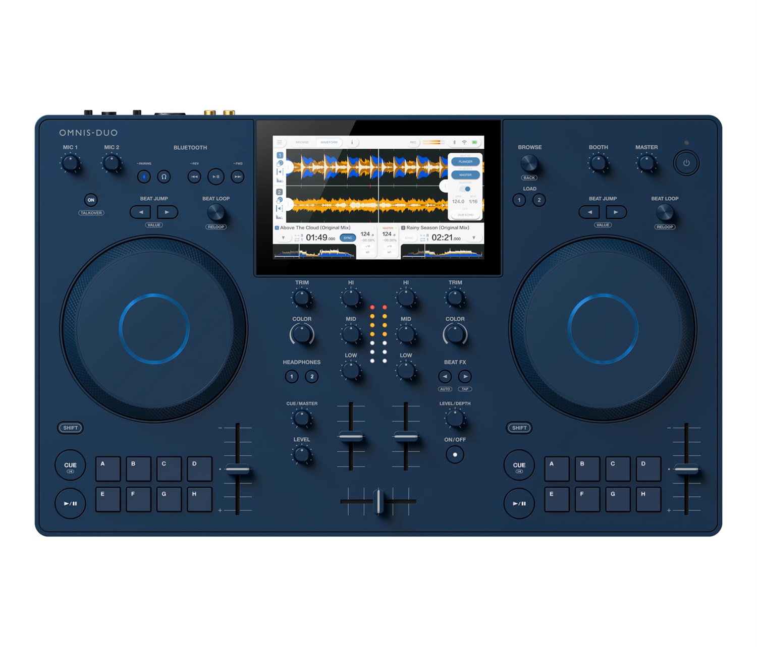 Pioneer OMNIS DUO Sistema DJ All-in-One Portatile Bluetooth Blu con Batteria Ioni di Litio e Touchscreen