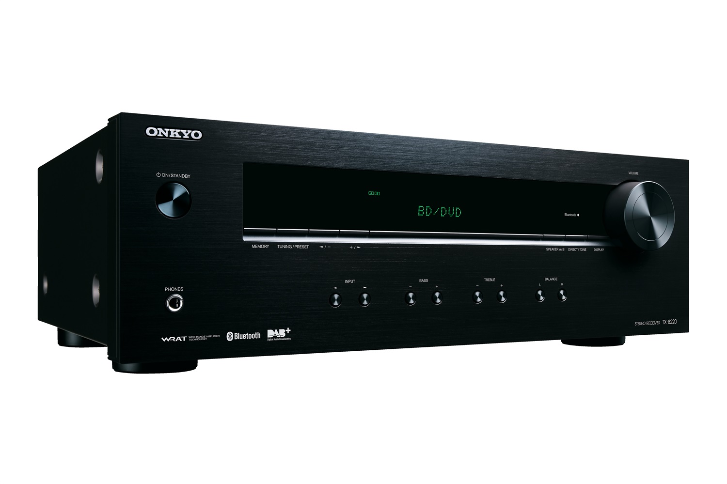 ONKYO TX-8220 Sintoamplificatore Stereo 100 W 2.1 canali Nero con Connettività Cablata e Sintonizzatore DAB /FM