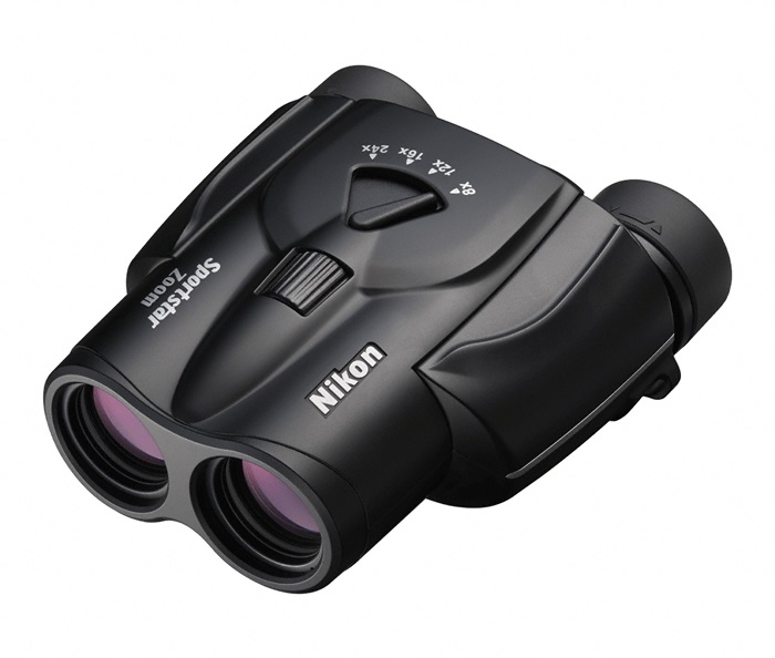 Nikon Sportstar Zoom 8-24x25 Binocolo Nero - Ingrandimento 8x, Diametro 2,5 cm, Peso 305 g