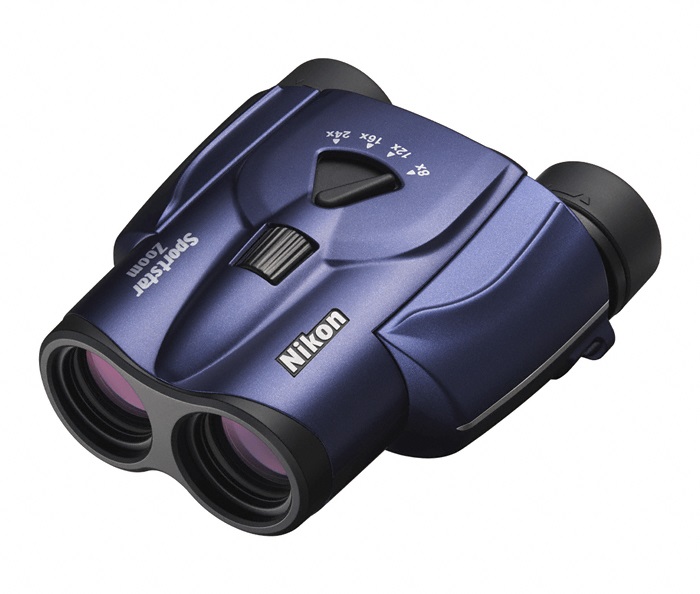 Nikon Sportstar Zoom 8-24x25 Binocolo Blu Scuro - Ingrandimento 8-24x, Lenti Rivestite Multistrato, Campo Visivo 4.6°