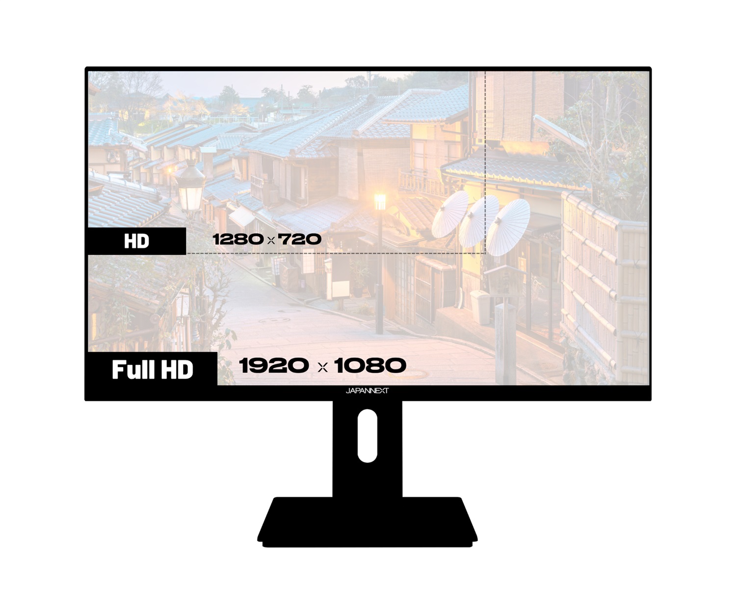 JAPANNEXT Monitor 27 IPS Full HD 1920x1080 con HDR, Ricarica USB-C 65W, Altezza e Inclinazione Regolabili, Altoparlanti, G-Sync/FreeSync