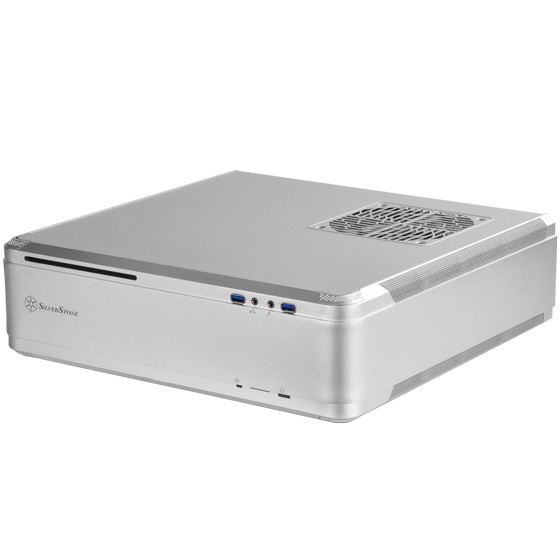 Silverstone Fortress FTZ01 Case Mini-Tower Argento - Supporto Ventole 120mm, Compatibile Mini-ITX