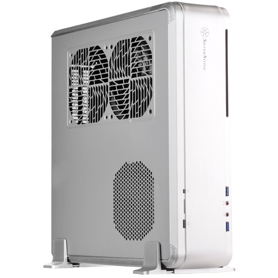 Silverstone Fortress FTZ01 Case Mini-Tower Argento - Supporto Ventole 120mm, Compatibile Mini-ITX