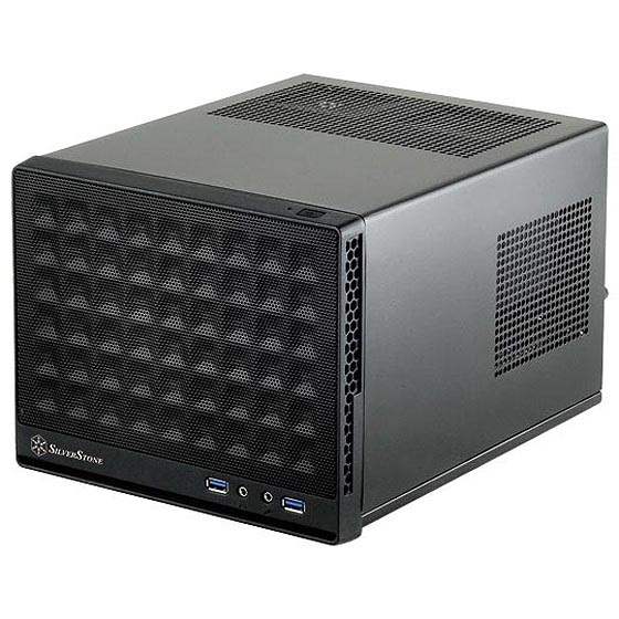 SilverStone SG13B Mini Tower Nero - Case PC compatibile Mini-DTX/Mini-ITX, supporto HDD 2.5/3.5, raffreddamento a liquido