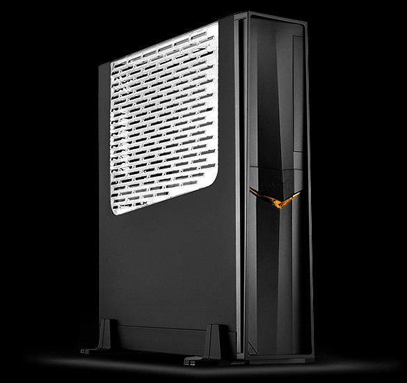 SilverStone SST-RVZ02B-W Cabinet da Gaming Mini-ITX Raven con Finestra, Nero e Argento, Supporta Schede Grafiche fino a 330 mm