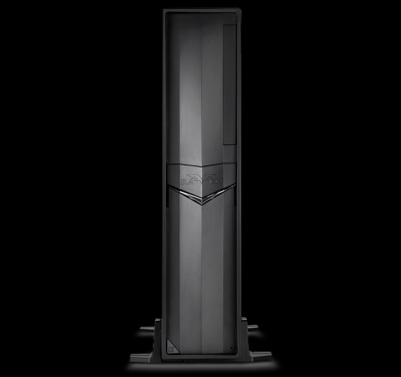 SilverStone SST-RVZ02B-W Cabinet da Gaming Mini-ITX Raven con Finestra, Nero e Argento, Supporta Schede Grafiche fino a 330 mm