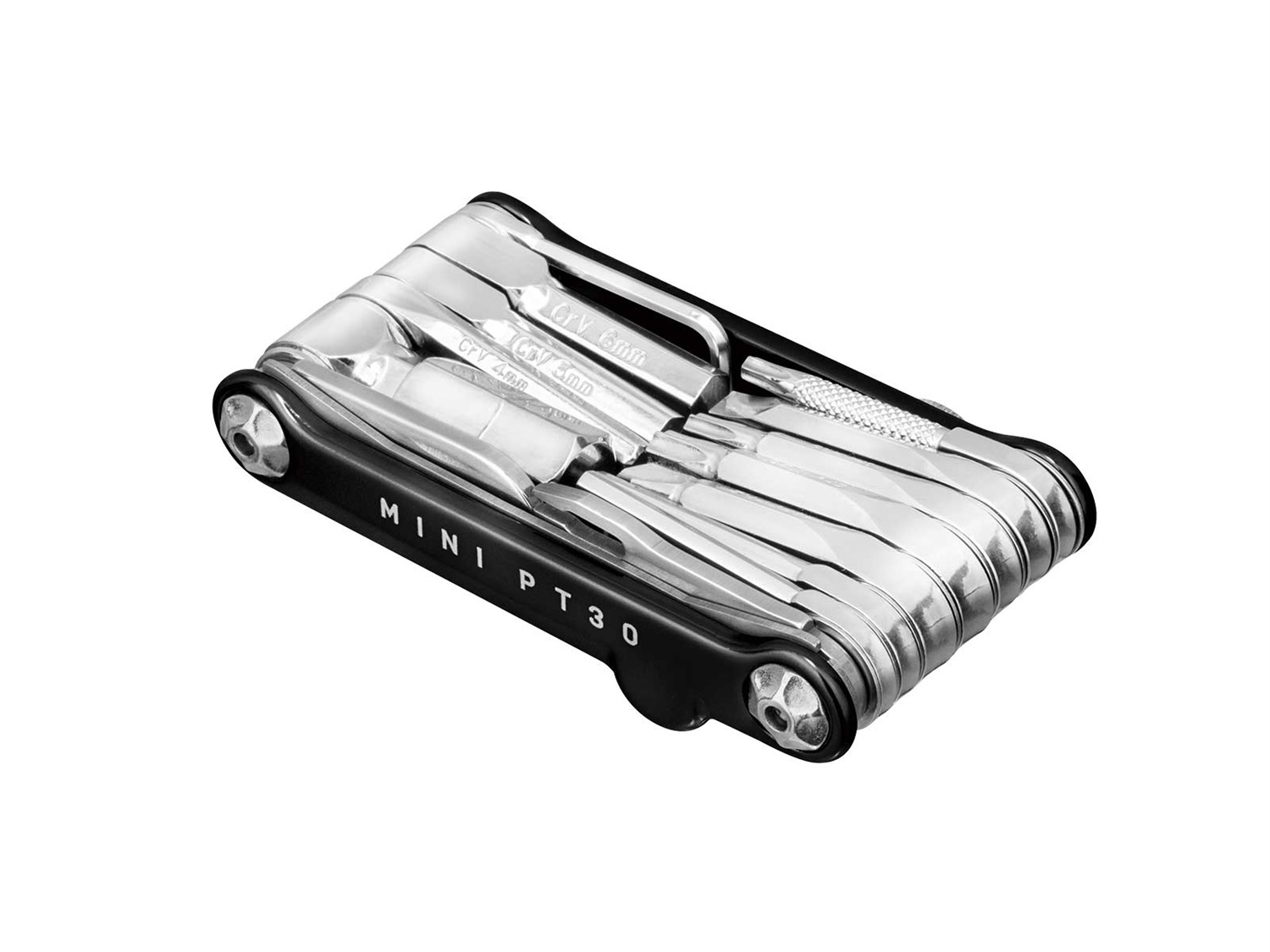 Topeak Mini PT30 Chiave Multiuso Nera con Custodia - 30 Funzioni, Smagliacatena e Utensile Power Link